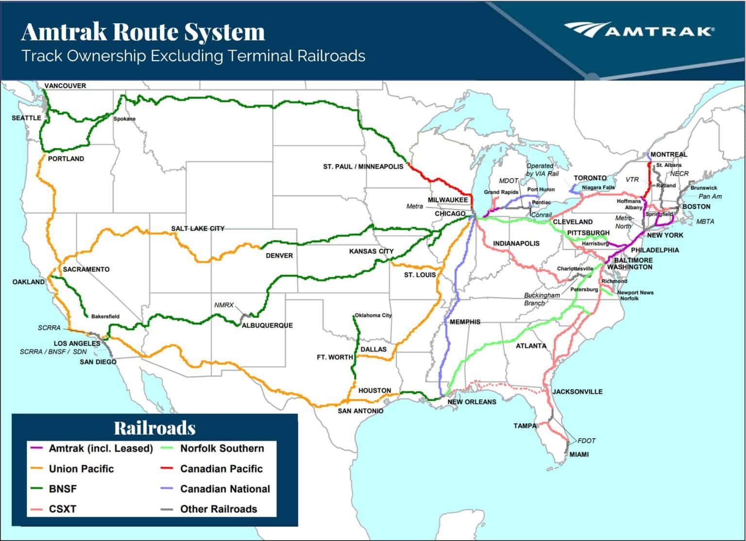 Amtrak Train Status Map