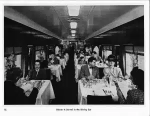 Dinner Is Served in the Dining Car