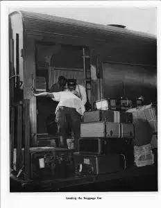 Loading the Baggage Car