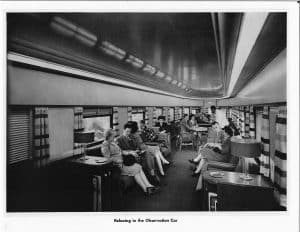 Relaxing in the Observation Car