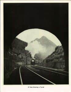 A Train Entering a Tunnel